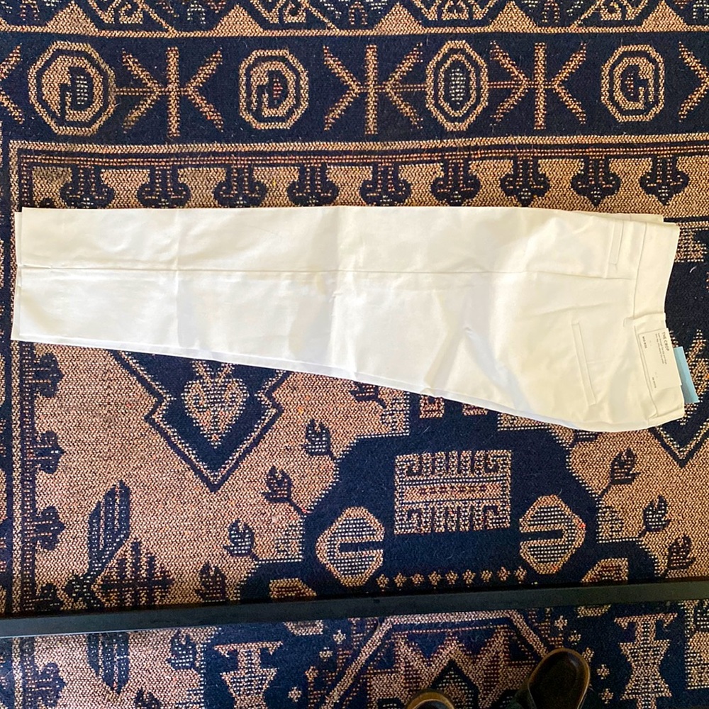 NWT Anne Taylor Petite 00 white Crop Pant